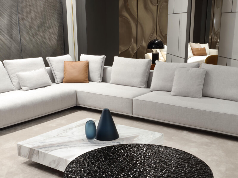 Alchymia Floyd Sofa Near Small Tables