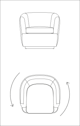 Alchymia Juliette Armchair Swivel