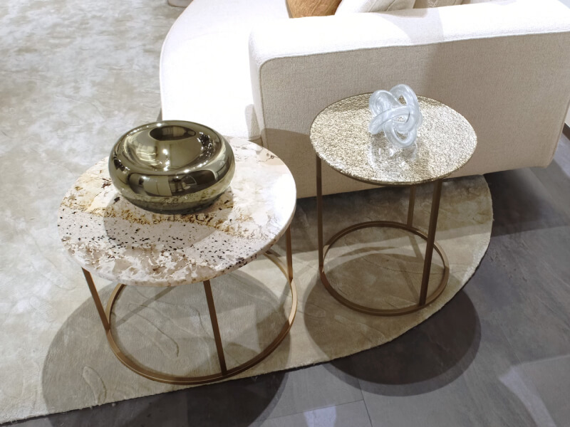 Alchymia Circle Small Table Quartzite Top