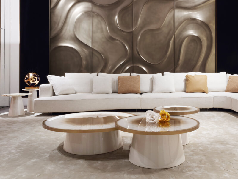 Alchymia Cocoon Small Table Near Sofa