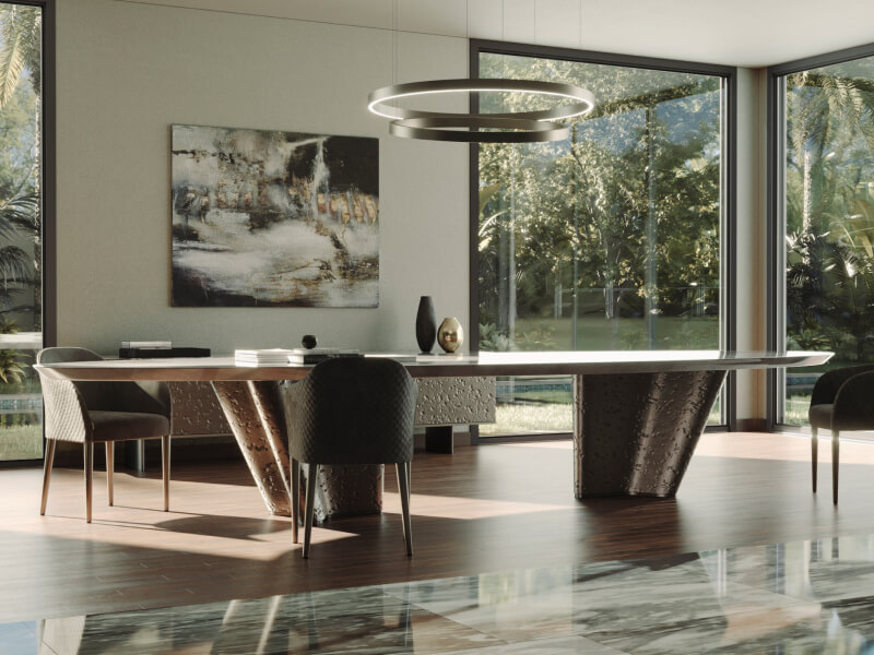 Alchymia Etna Table Near Armchairs