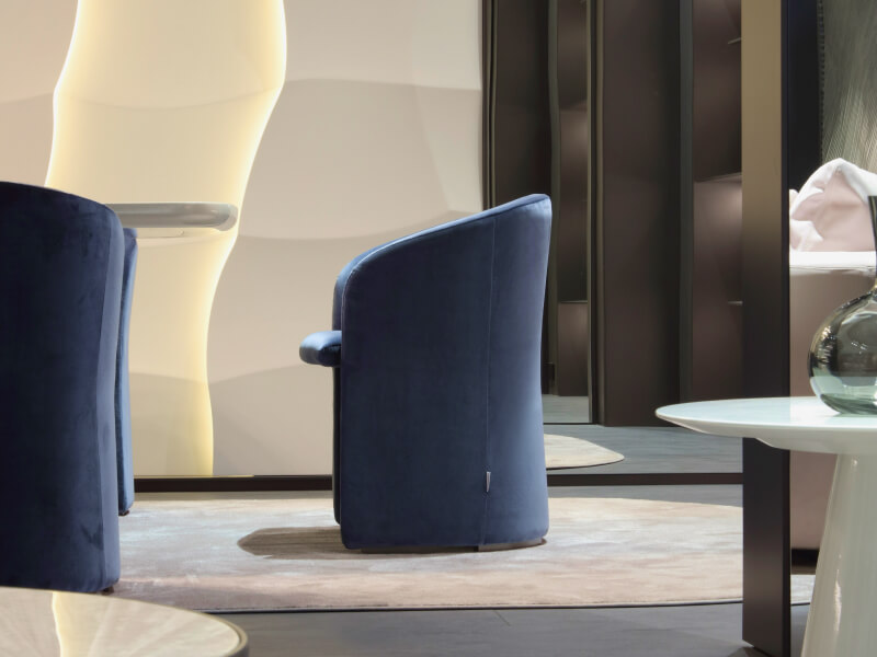 Alchymia Lea Armchair Near Dolmen Table