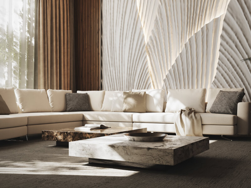 Alchymia MIchel Sofa Near Wall Decor