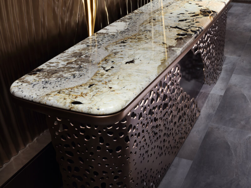 Alchymia Sapphire Consolle Qartzite Patagonia