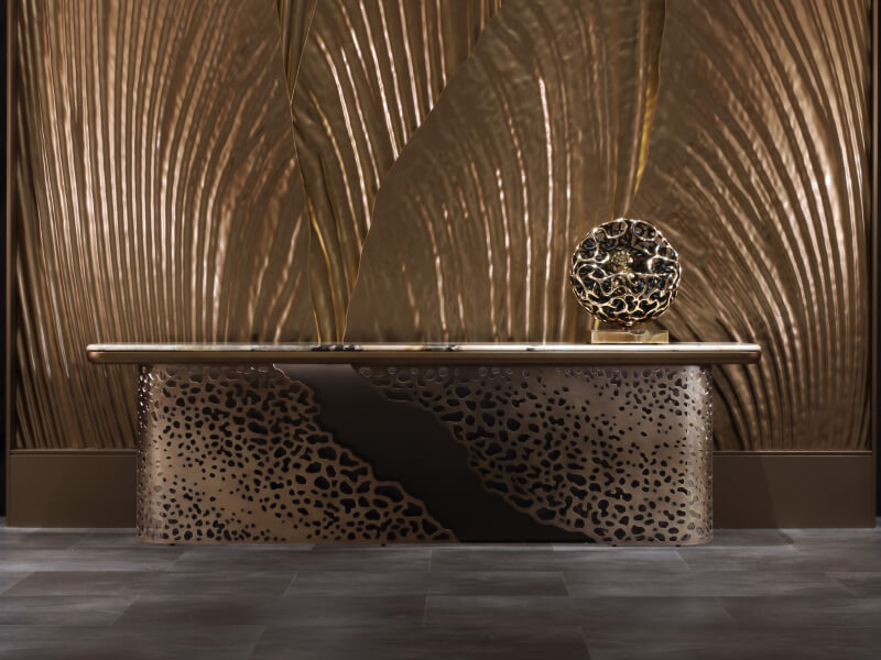 Alchymia Sapphire Consolle Satin Decor