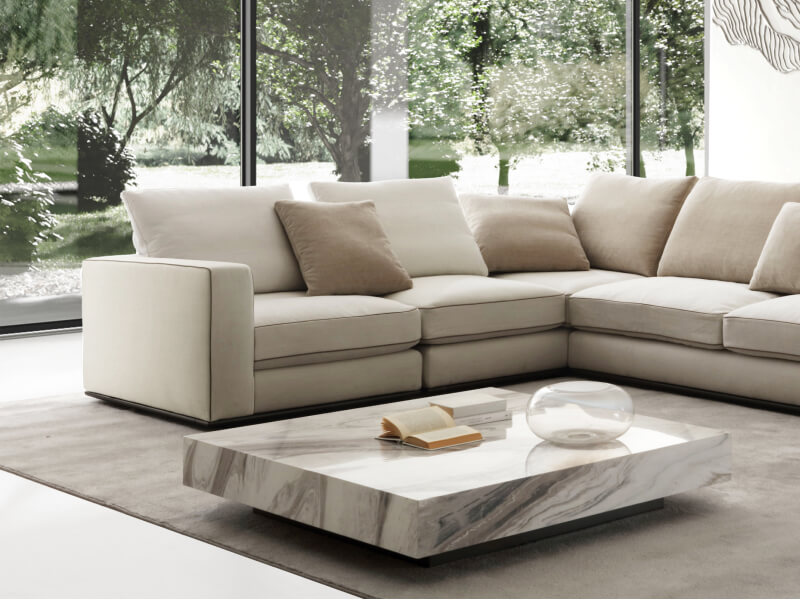 Alchymia Square Small Table Marble Finish