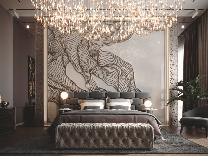 Alchymia Forest Rain Wall Decor Bedroom