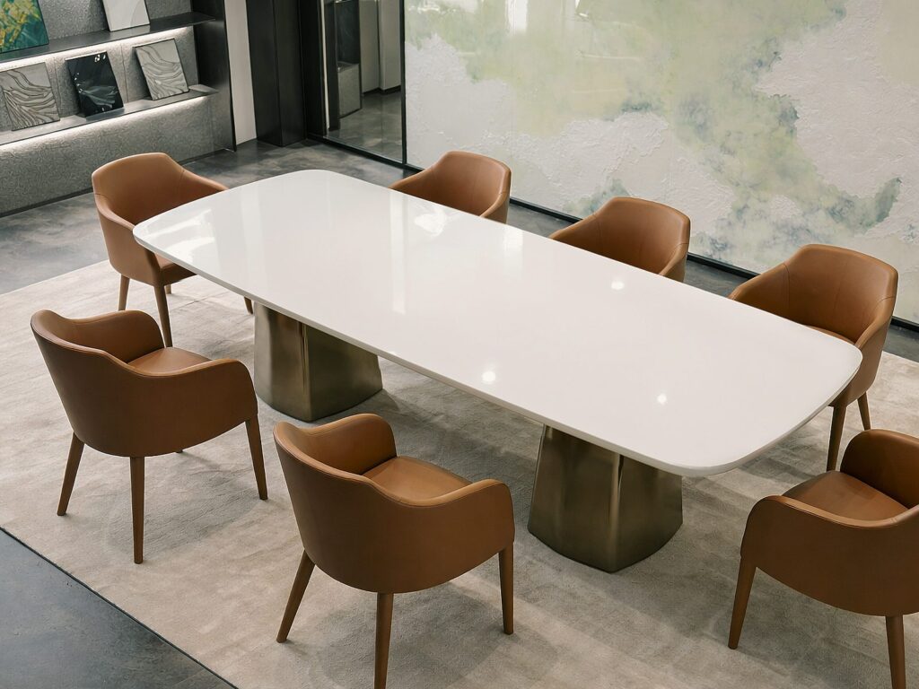 Alchymia Alya Table Top White Laquered